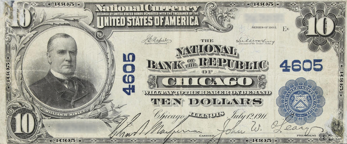 Examples of valuable currency from Illinois