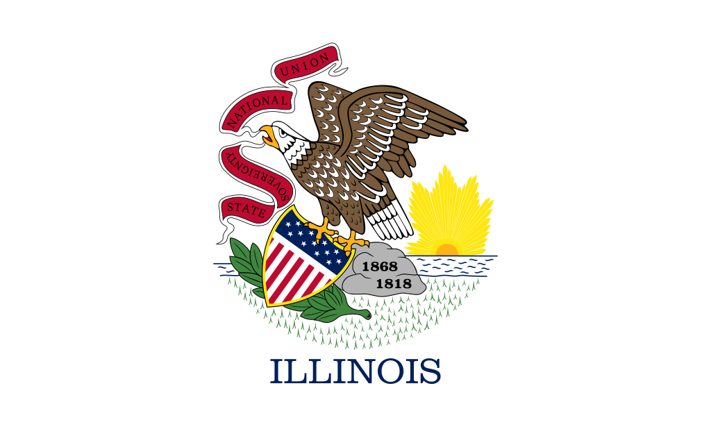 The state flag of Illinois